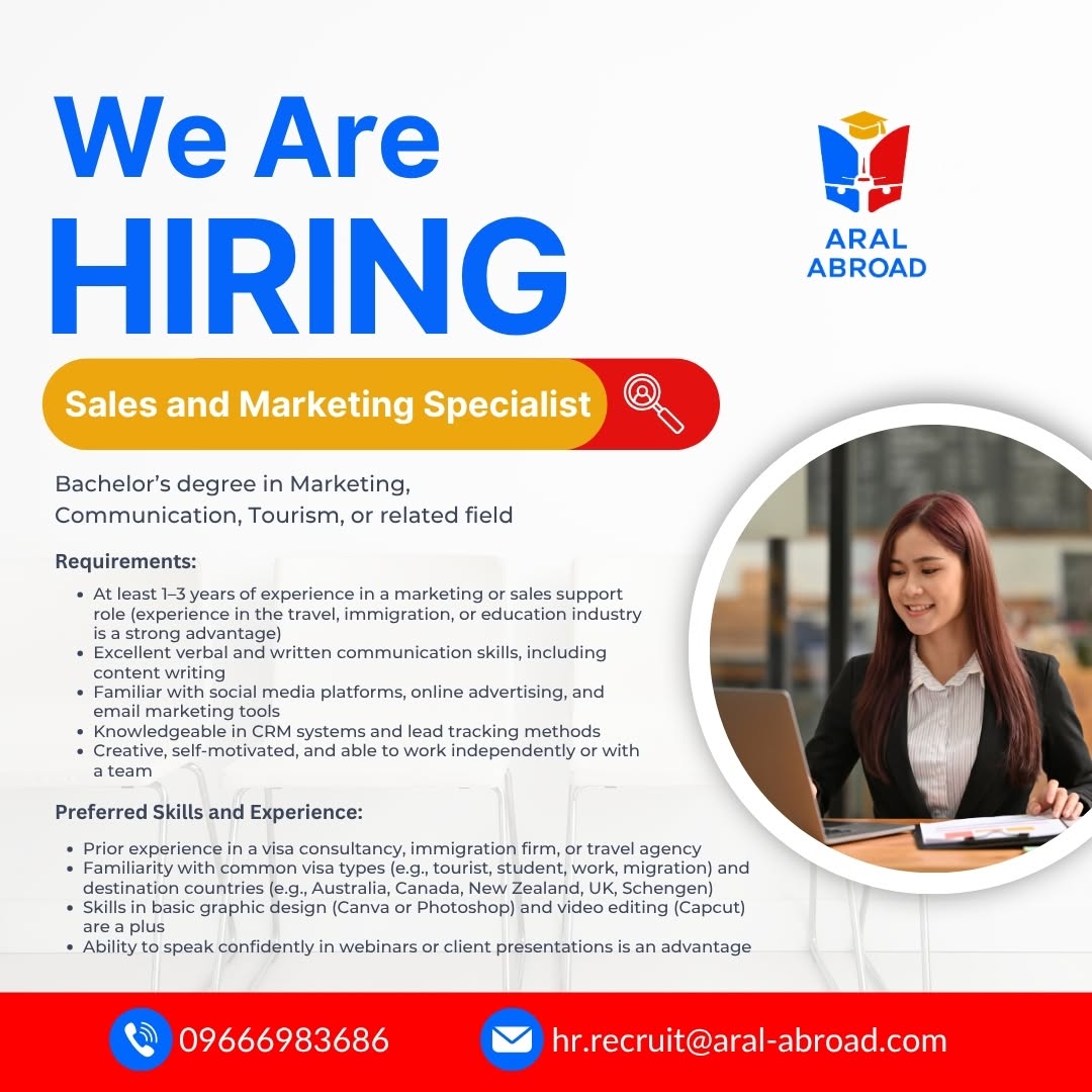 Sales and Marketing Specialist